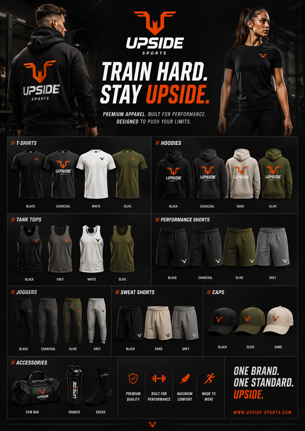 Upside Sports apparel visual