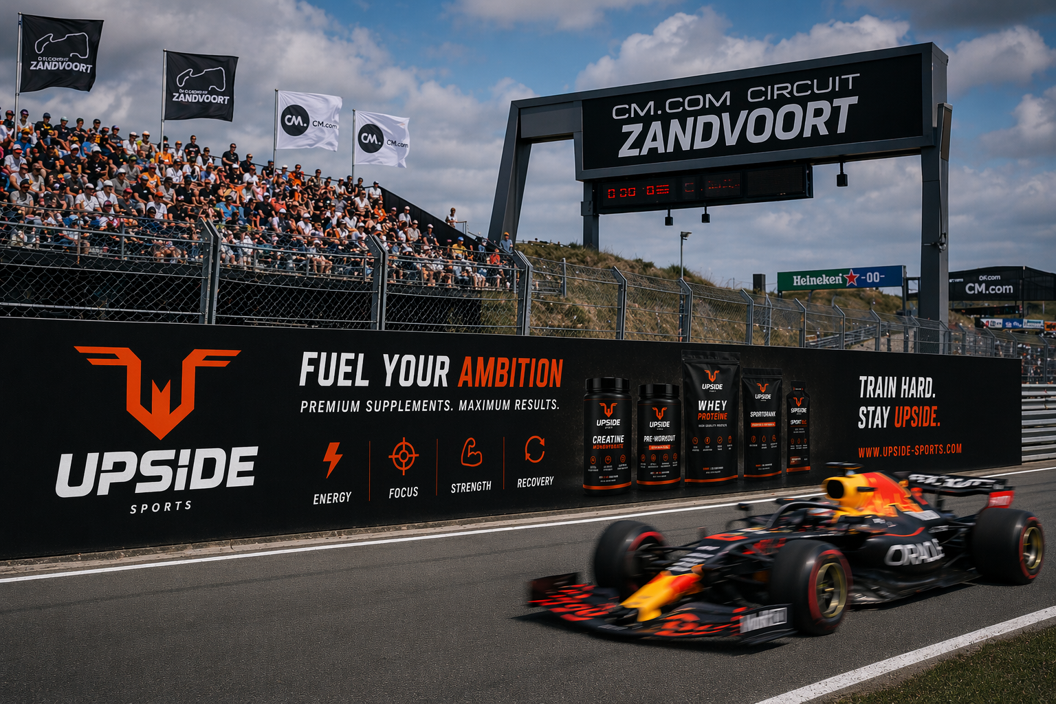 Upside Sports circuit branding