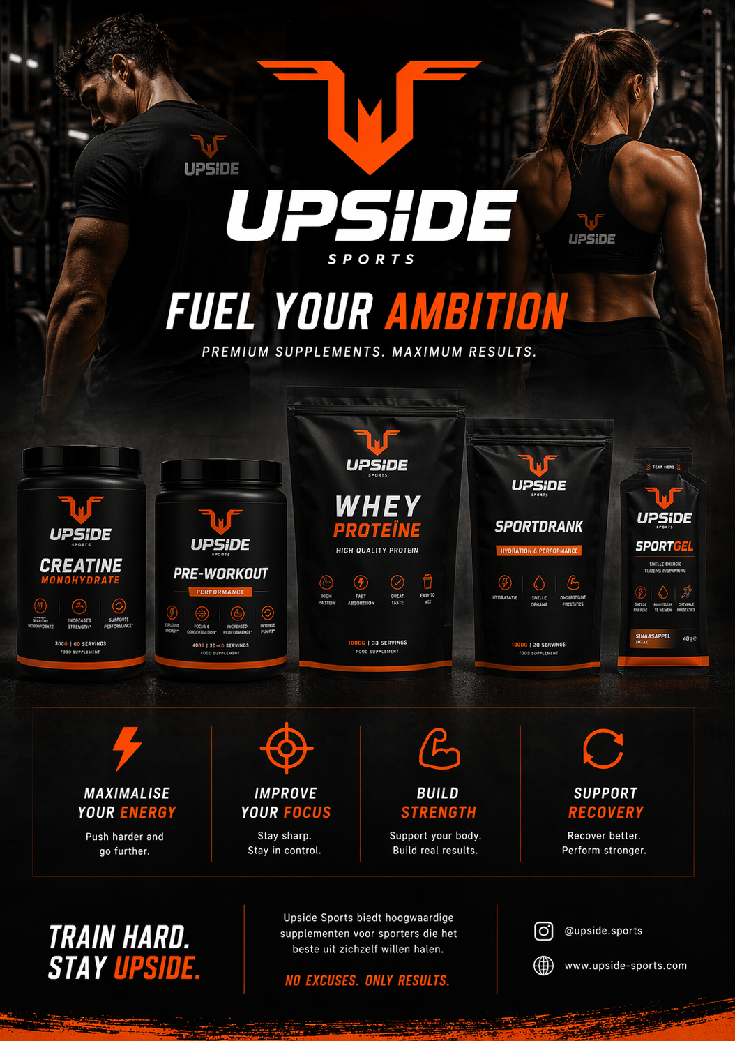 Upside Sports campaign poster